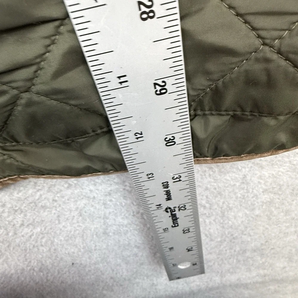 Vintage Polo Ralph Lauren Olive Green Quilted Field Jacket Corduroy Trim Men XXL